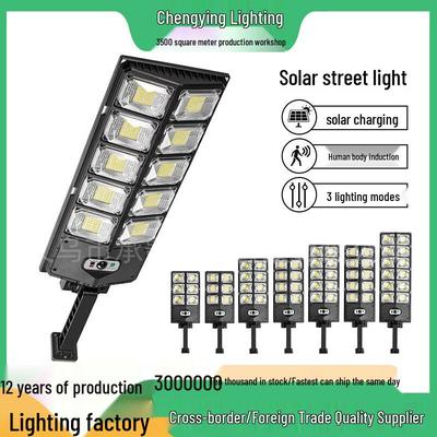High-Power LED Solar Street Light with Motion Sensor for Outdoor Use