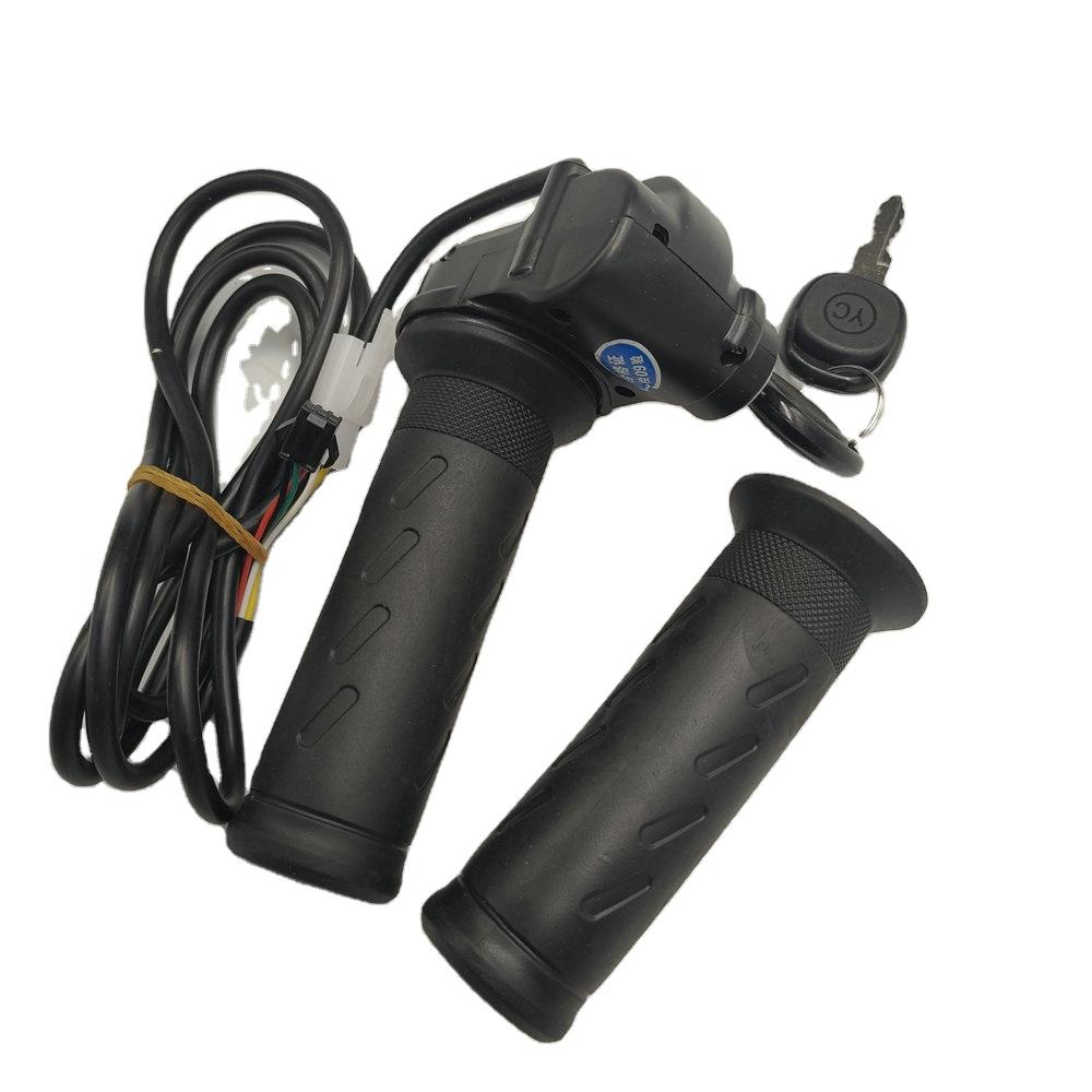 C026 Speed Regulating Handle Electric Bicycle Refitted THROTTLE Mountain Bike GRIPS With Lock and Key