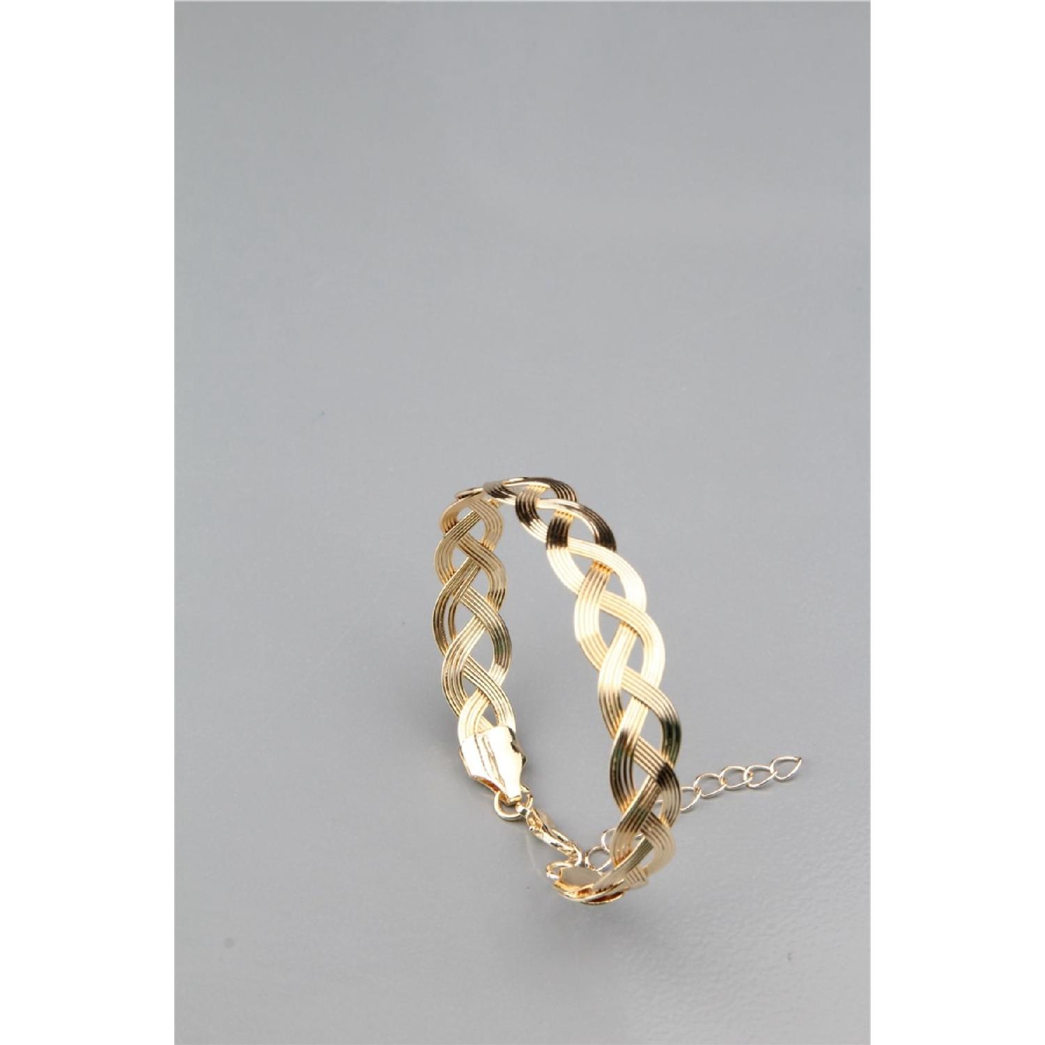 

Gold Braided Cuff Bracelet
