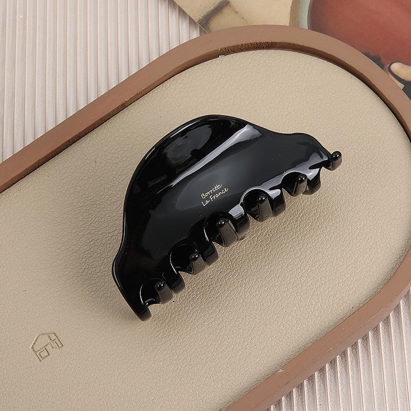 

1 шт. Ацетатный средний зажим для волос в французском стиле, высококачественный, женский, для затылка, зажим-акула для волос, подходит для тонких и густых волос