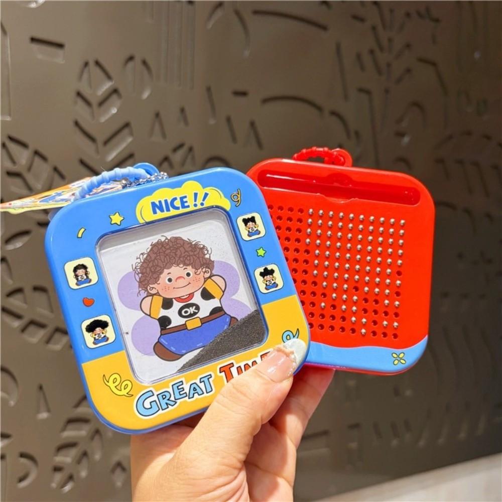 Magnetic Powder Magnetic Bead Board DIY Magnetic Doodle Board Mini Drawing Pad  Keychain Decoration