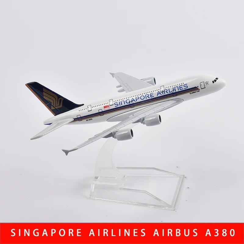 16/20cm Diecast Metal Aircraft Model, Singapore Airlines B777 B747 A380 Airplane Plane Model Toy for Display Collection