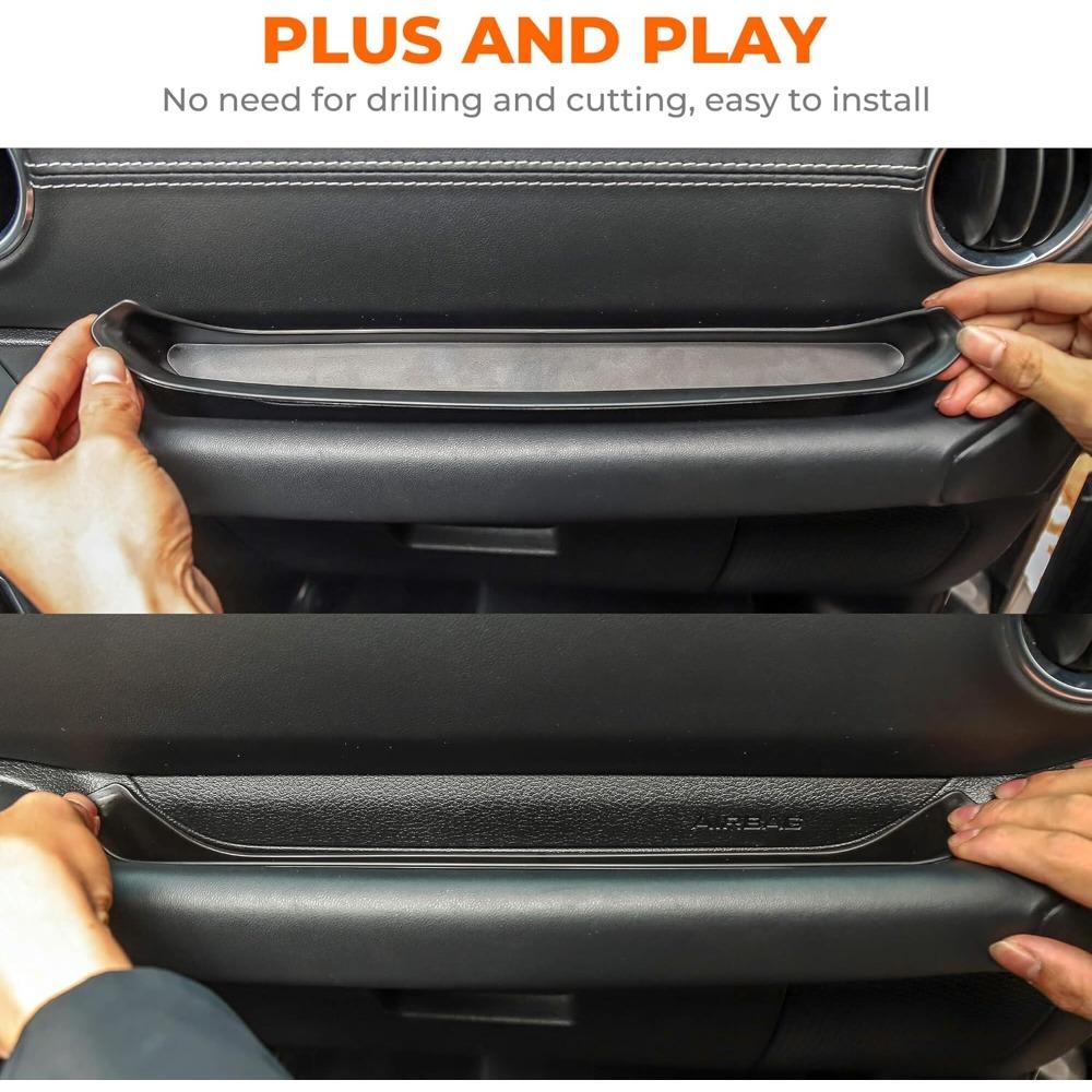 JL GrabTray Passenger Storage Tray Organizer Grab Handle Accessory Box for 2018-2023 Wrangler