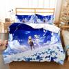 Pop Game Genshin Impact Duvet Cover Set UK Single Double Queen US Twin Full King Size Animal Bedclothes