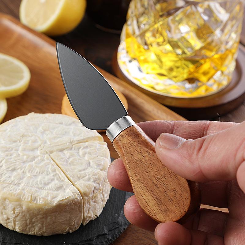 Edelstahl Käsemesser mit Bambusholzgriff Käseschneider KäseSchneider Butter Messer Küchen Backwerkzeug