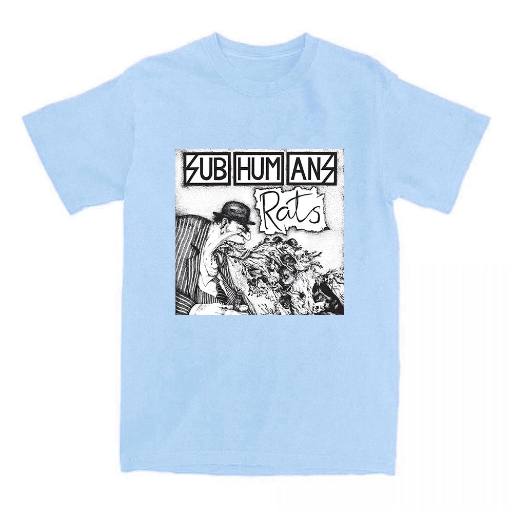 Subhumans Punk Rock Band T-shirt Cotton Short Sleeve Tshirts Summer Soft Tee-shirt Hip Hop Streetwear Tee