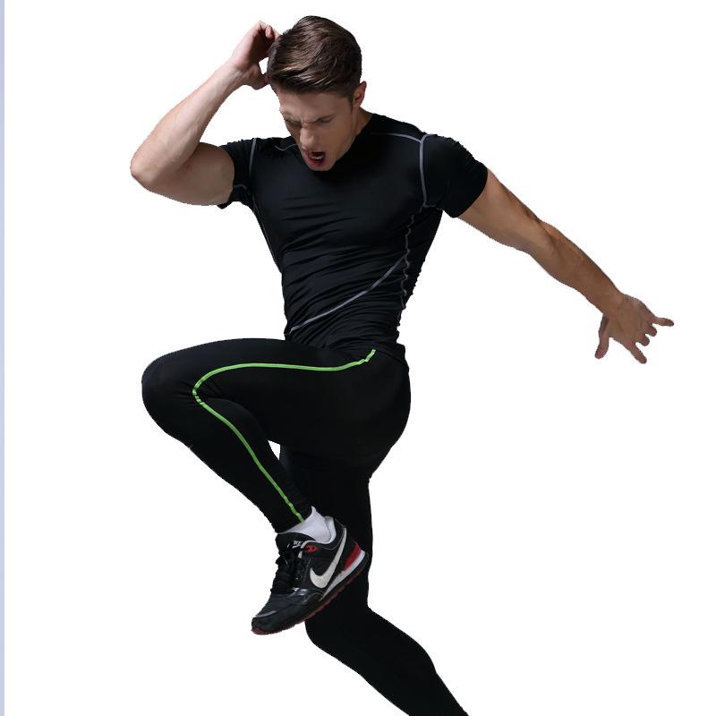 Men's Quick-Dry Compression Sports T-Shirt for Summer Basketball and Running