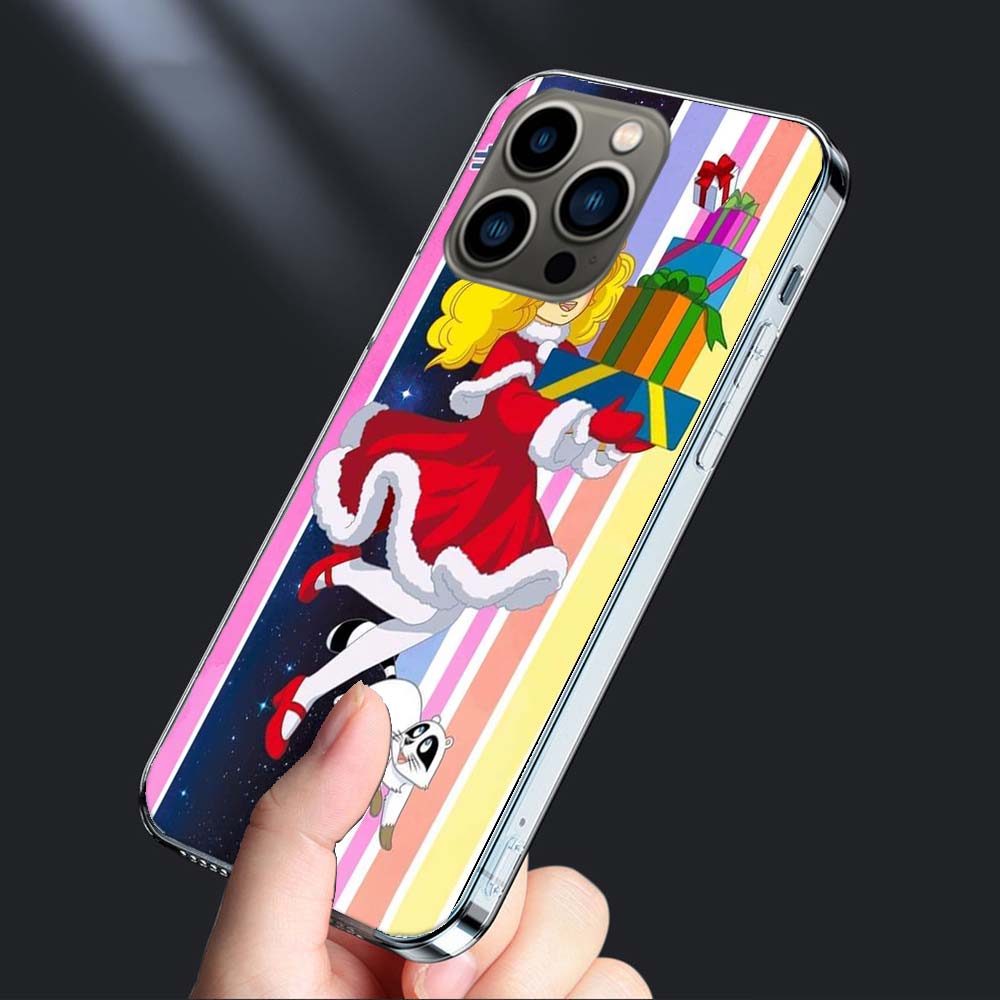 Candy Candy 90s Anime Phone Case For Iphone 16E 15 Pro 14 Plus 17E 16 17 Pro Max Air 11 12 13 Mini Shockproof Capa Cute Cover