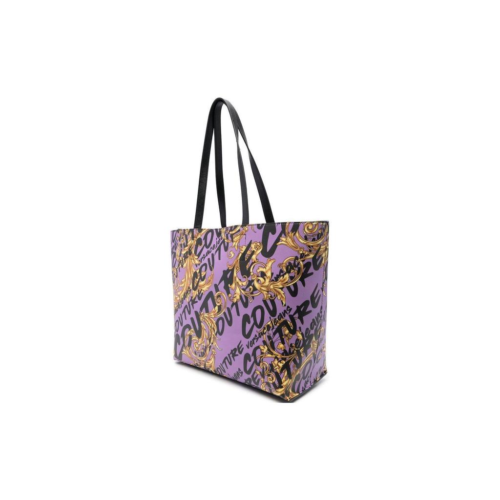 Versace Jeans Couture Fashion Polyester Tote Bag Women Tote Bags Purple 73VA4BZ1-ZS495-PF4