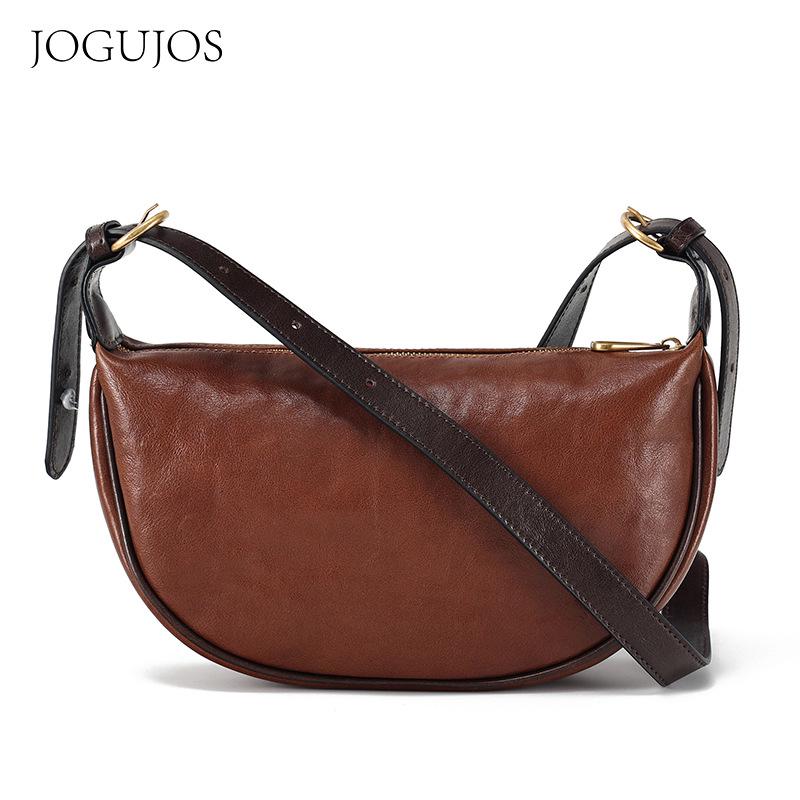 Top-Selling Women's Retro Genuine Leather Shoulder Bag - Casual, High-End Commute Crossbody Style