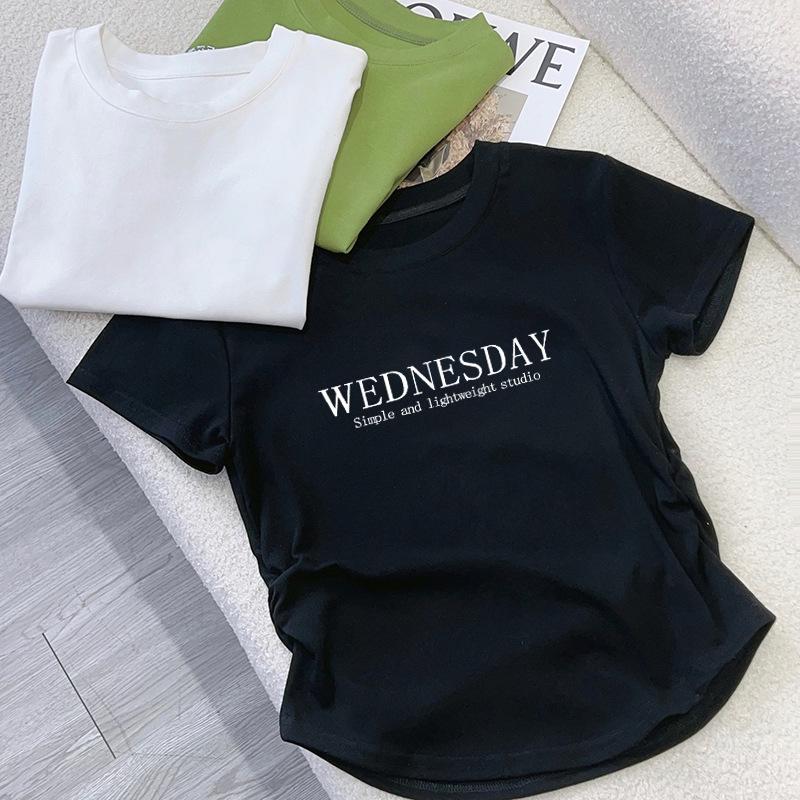 

Women s Trendy Pure Cotton Round Neck Short Sleeve T-shirt with Unique 2025 Print Design 2XL [65-70 kg]
