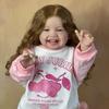 BZDOLL Reborn Baby Soft Silicone Cloth Body Smiling Girl  60 CM 24 Inch Doll Princess Toddler Bebe Artist Collection