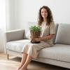Woven Flower Pots For Home Decoration, Potted Plants