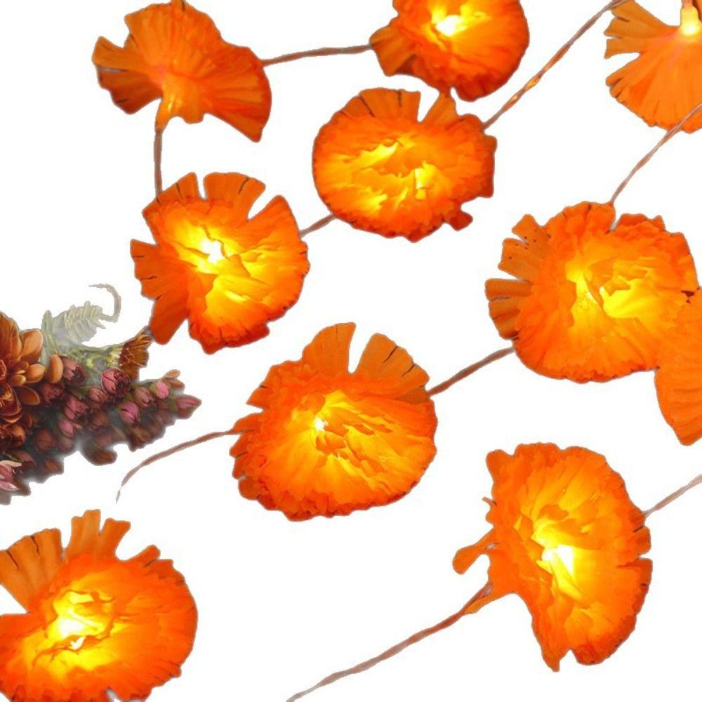 Mexican Style Artificial Flowers String Lights Warm Light Holiday Decorative Lamp  Garden Party