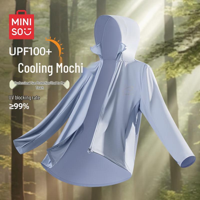 MINISO Men s Hooded Ice Silk Sun Protection Jacket 4XL