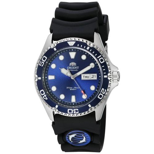 

Orient RAY II Automatic Watch (with manual winding), Overseas Model, Navy, FAA02008D9, Men s