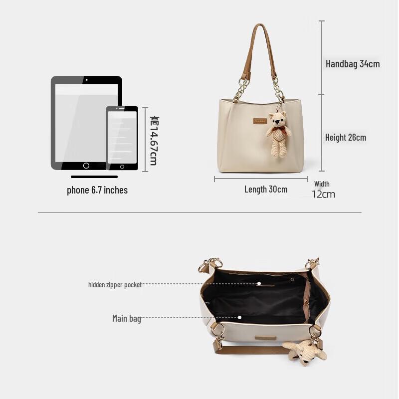 Aegean Sea Luxury Cowhide Women's Tote Bag