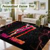 Crystal Velvet Square Rug Custom NameMonster Energy Pattern Non Slip Home Floor Decor Rug