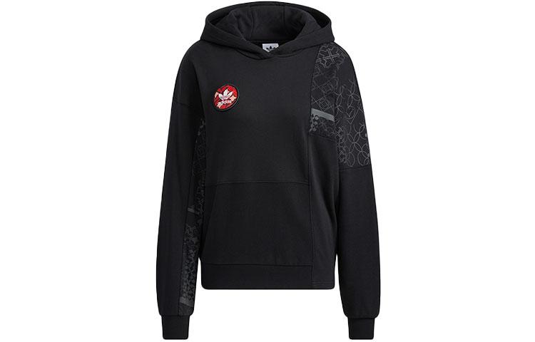 Adidas Originals Sweatshirts Women s Black Hooded Moderate Regular HD0338 32