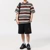 Retro Striped Short-sleeved T-shirt for Men's Summer New Loose Round Neck Half-sleeved Casual Base Shirt