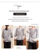 Stylish Round Neck Chiffon Pullover for Moms - Breathable Seven-Sleeve Summer Top for Middle-Aged & Elderly Women