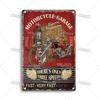 Crosscountry Motorcycle Tin Sign Vintage Metal Wall Decor Garage Home Bar Metal Plaque