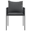 VidaXL Chaises de jardin avec coussins lot de 4 noir 54x61x83 cm rotin 3187089
