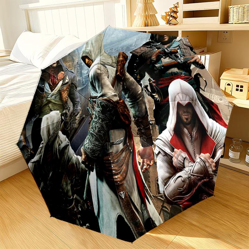 Assass Warrior Umbrella 8-Frame for Travel, camping, Casual Lightweight Portable Umbrella, Essential for every family Holidays Gift