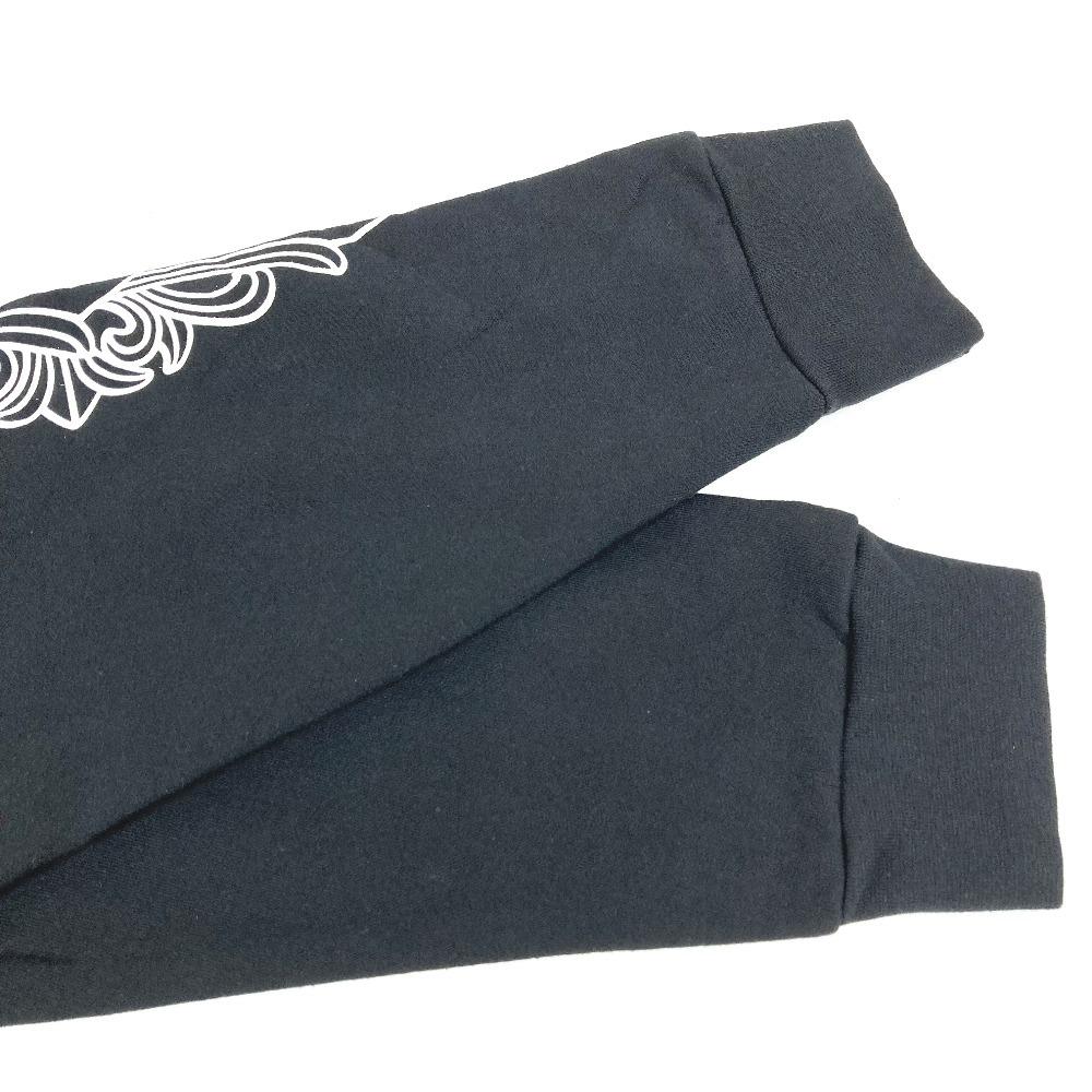 CHROME HEARTS SWTSHRT HD PLVR Flare Logo Horseshoe Apparel Hoodie Hood Parka