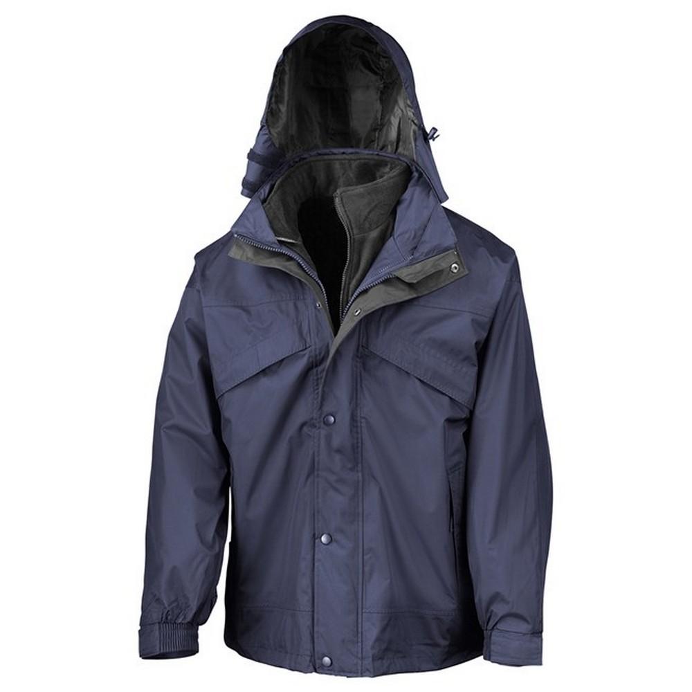 Result Mens Zip And Clip Waterproof 3 in 1 Jacket