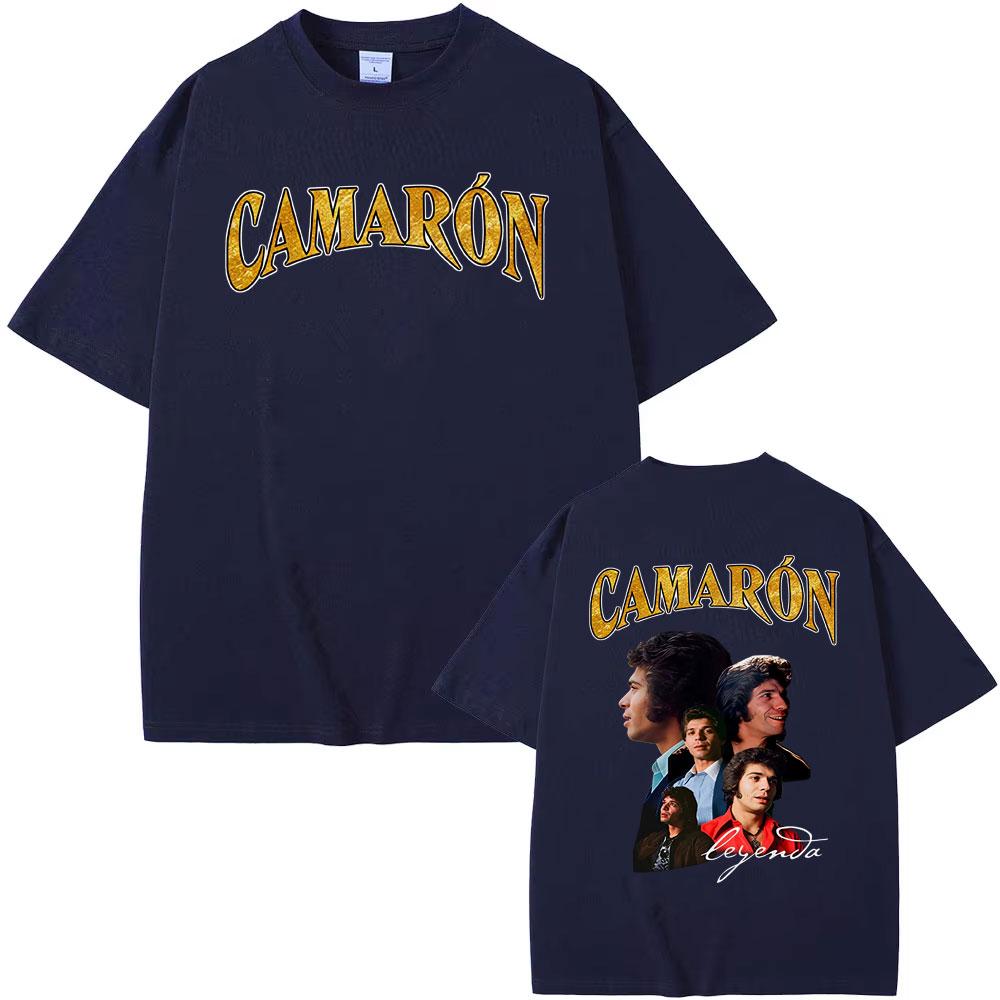 

Rock Band Camarón De La Isla Album Merch Tshirts for Unisex Women Fashion Retro Pop Music T Shirt High Quality Cotton Tshirt Tops S