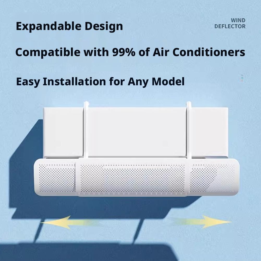 Air Conditioning Wind Shield Anti Direct Blowing Scalable Adjustable Wind Guide Cover Outlet Baffle Windshield Dust Cover Air Filters 7