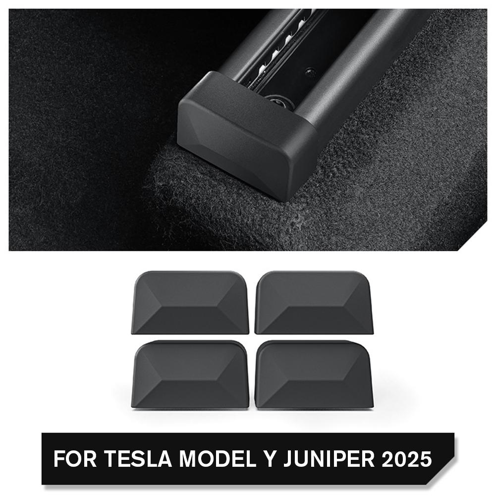 for Tesla Y Launch Juniper 2025 Car Seat Rail Protection Cover Pulley Anti Kick Plug Anti-collision Accessories