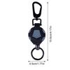 Heavy Duty Retractable Keychain Metal Retractable Heavy Duty Carabiner Quick Release Keychain For Hospital Offices School Work