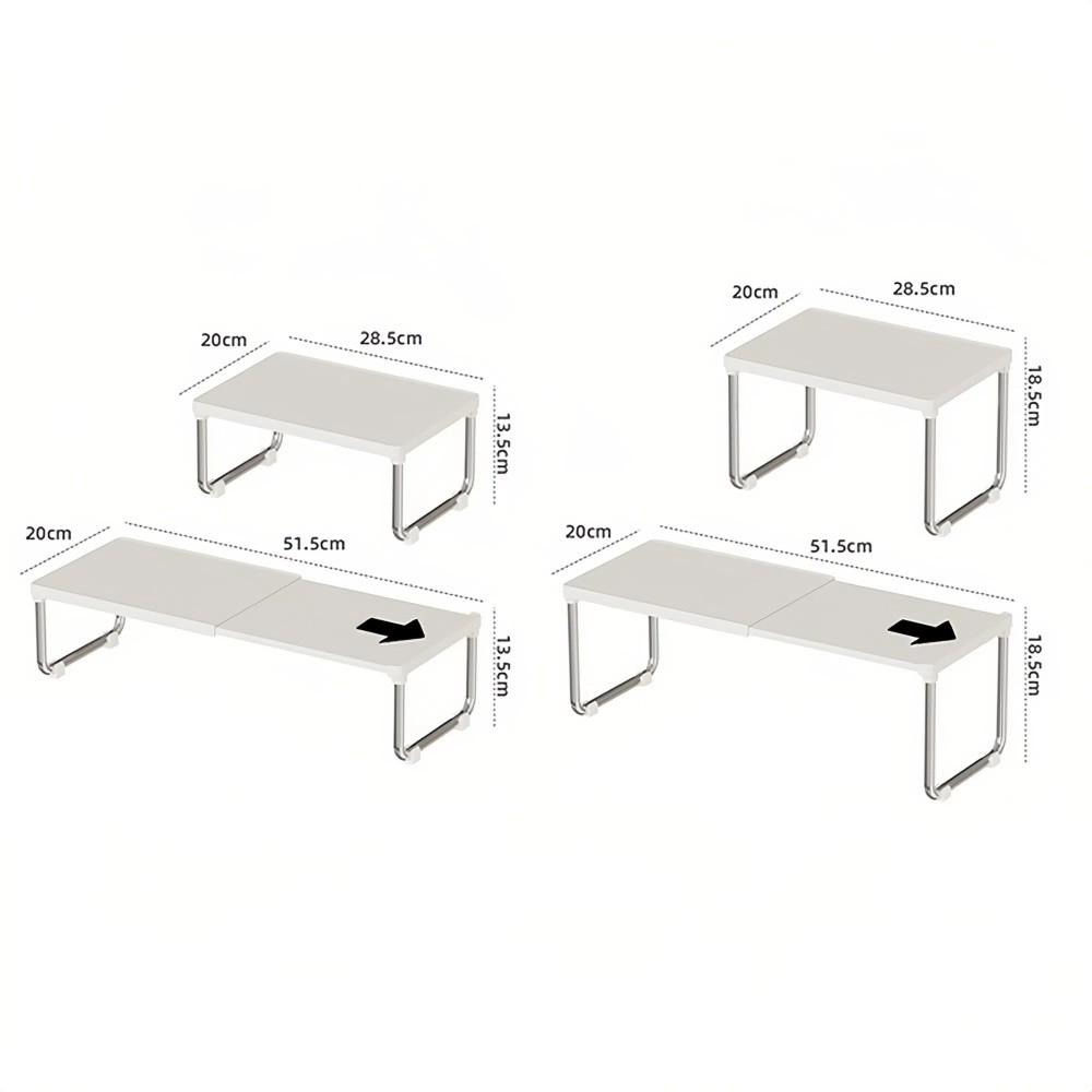 Schichtiger Organizer Küche Ausziehbarer Regal Ausziehbarer Regal Verstellbar Arbeitsplatten Lagerregal Platzsparend Schrank Organizer