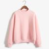 Women's Korean Solid Color Velvet Sweater - Autumn/Winter Baseball Jacket with High Collar