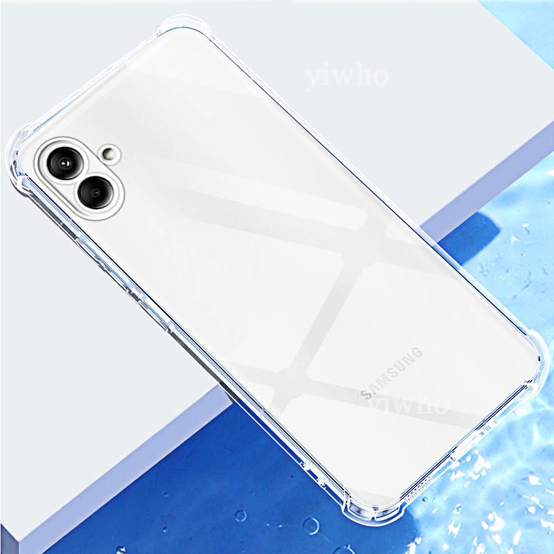 Luxuriöse transparente weiche Silikonhülle für Samsung Galaxy A04 Stoßfest Transparent 04a A 04 SM-A045F/DS 6,5" Handyhüllen Rückseitenabdeckungen