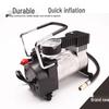 Portable 12V Metal Car Tire Air Pump: Emergency Single Cylinder Electric Tool