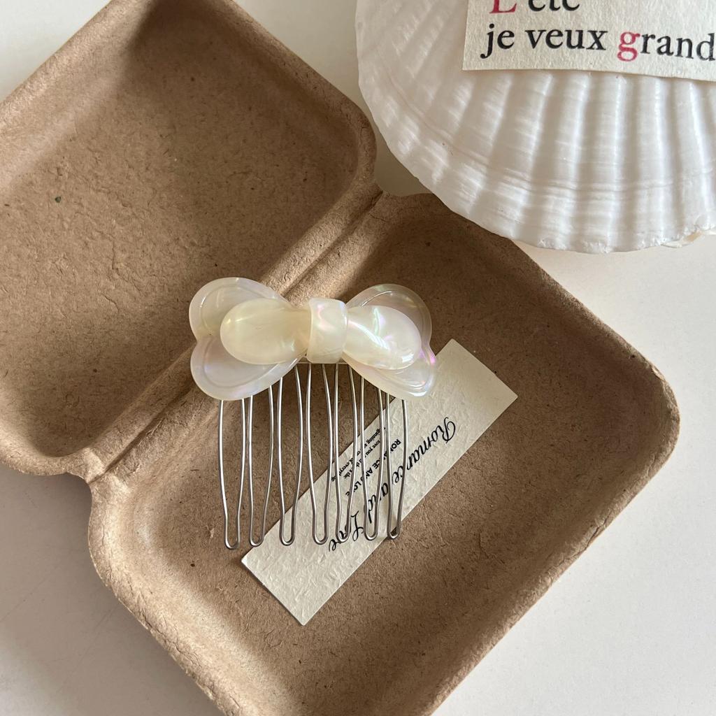 Small Size 7 Teeth Insert Comb Clip Women Hair Styling Hairpins Women Headwear Jewelry Bangs Broken Hair Comb Clip Girls Gifts