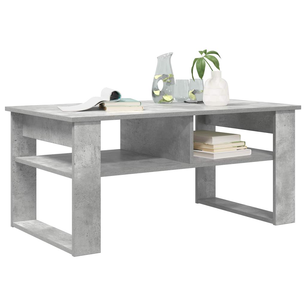 Coffee Table Concrete Grey 96 x 54 x 44 cm Engineered Wood