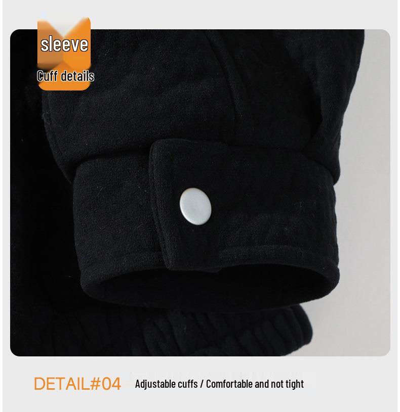 Herren Fleece-gefütterte Jacke mit Pelzkragen - Große Größen Herbst/Winter Warme Arbeitskleidung Oberbekleidung