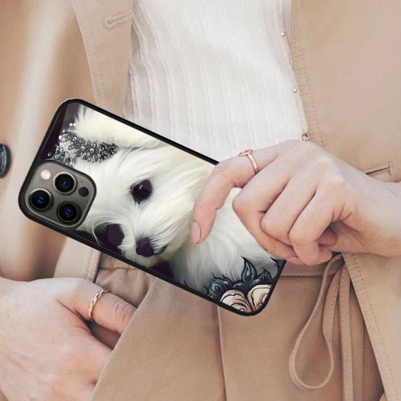 

Cartoon Maltese Dog Magnetic Phone Case For APPLE iPhone 17 Air 16 14 13 12 Pro Max 15 Plus Wireless Charge With MagSafe Cover iPhone 14