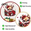 Creative Seasonal Wall Murals Christmas Deer Sticker PVC Elk Decal for Glass Windows Holiday Winter Theme Stickers Home Decor Waterproof Removable