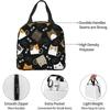 Lustige Katze Isolierte Lunchtaschen Kühltasche Organizer Taschen Wiederverwendbare Lunchbox für Frauen Mädchen Outdoor Arbeit Picknick Schule