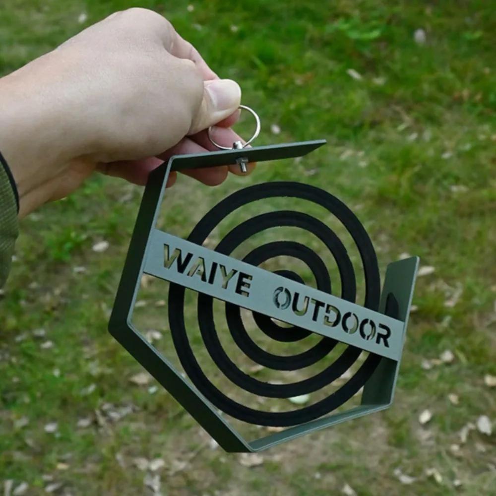 New Outdoor Mosquito Coil Tray Camping Tools Tourist Hiking Camping Mosquito Coil Holder Hanging Household Mosquito Coil Holder