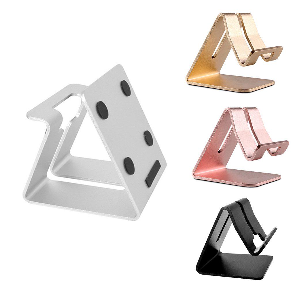 

Mobile Phone Holder Stand Aluminium Alloy Tablet Desk Holder Silver
