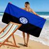 Inter Mailand Wappen Display Strandtuch Outdoor Camping weich Saugfähiges Badetuch schnelltrocknendes Handtuch zum Schwimmen Outdoor Pooltuch Druck Strandtuch