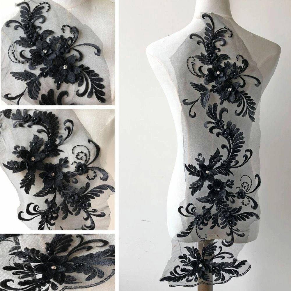 DIY Craft Flower Patch 3D Decoration Patch New Lace Applique  Stage Dress