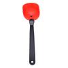 Silicone Scraping Cooking Spoon Space Saving Ergonomic Handle Silicone Fold Flat Spoon for Kitchen