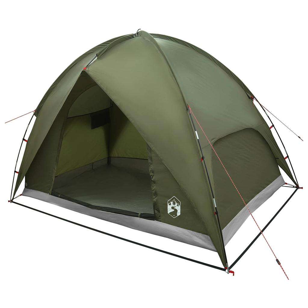 Camping Tent with Rainfly Waterproof Dome Olive Green